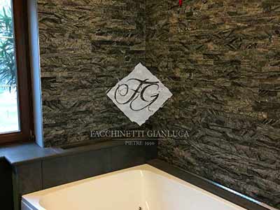 Rivestimento marmo nero mix
